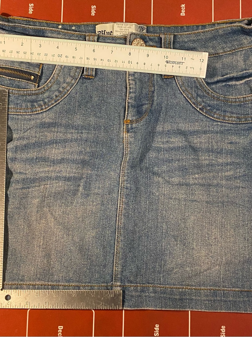 Women’s Blue Denim Mini Skirt - Classic Casual